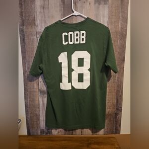 Green Bay Packers Nike Randall Cobb #18 NFL Green T Shirt Tee Mens L Large